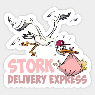 The stork express - Girls edition Sticker